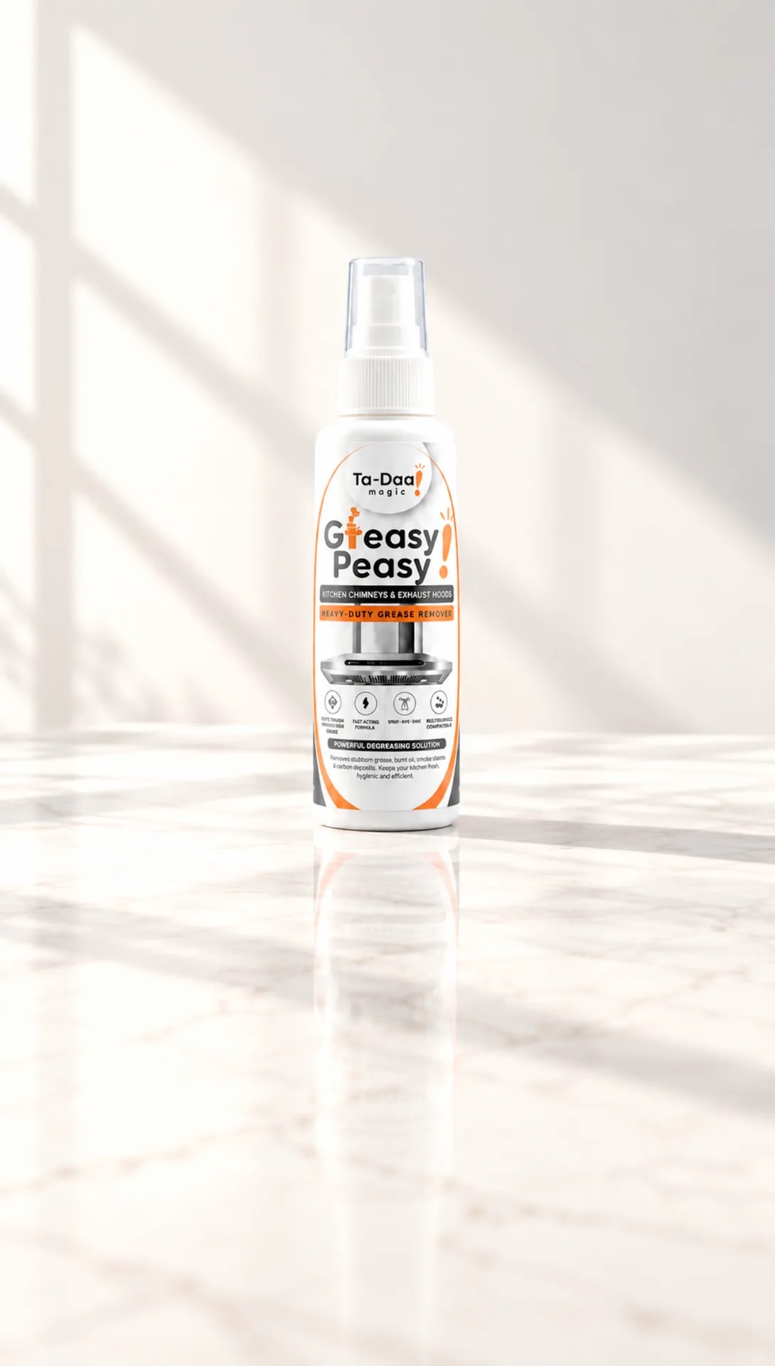 Ta-Daa Greasy Peasy heavy-duty kitchen chimney and exhaust hood grease remover